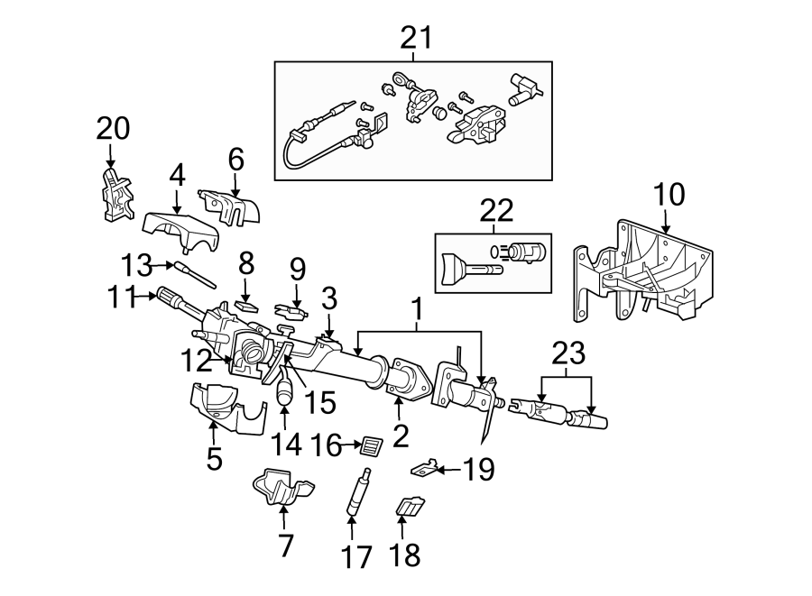 23HOUSING & COMPONENTS. SHAFT & INTERNAL COMPONENTS. SHROUD. STEERING COLUMN ASSEMBLY. SWITCHES & LEVERS.https://images.simplepart.com/images/parts/motor/fullsize/TB94330.png