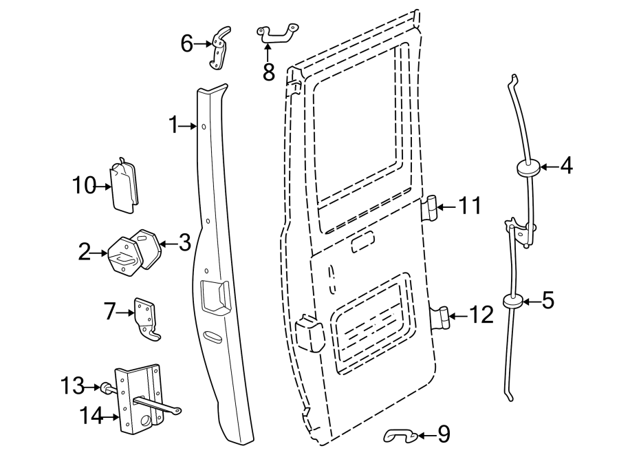 12SIDE LOADING DOOR. HARDWARE.https://images.simplepart.com/images/parts/motor/fullsize/TB94570.png