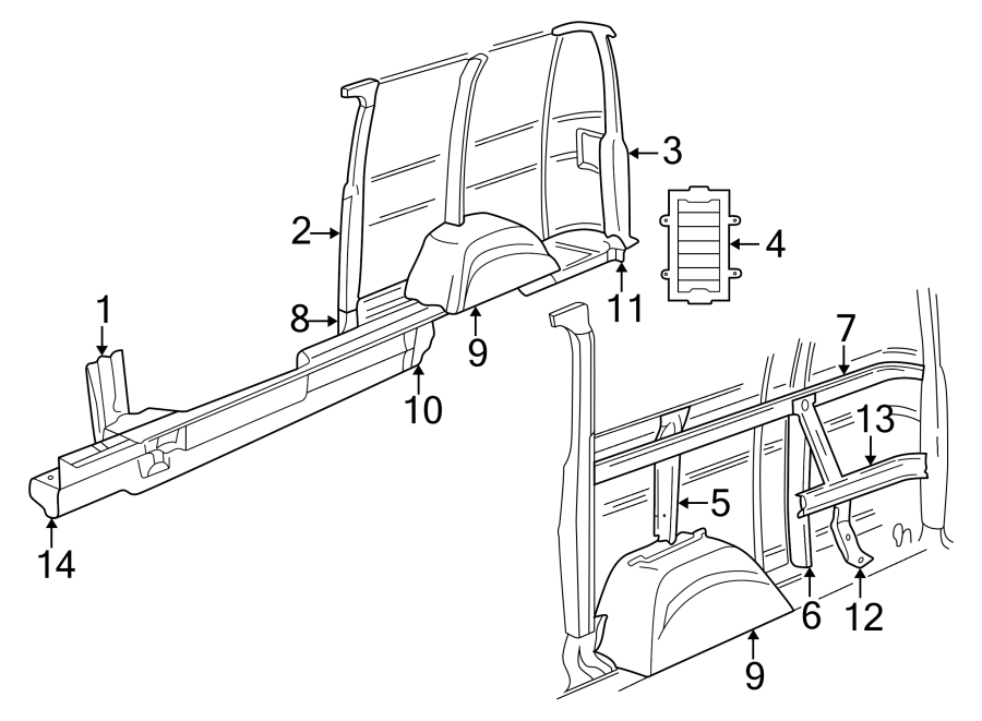 SIDE PANEL. INNER STRUCTURE & RAILS.https://images.simplepart.com/images/parts/motor/fullsize/TB94672.png