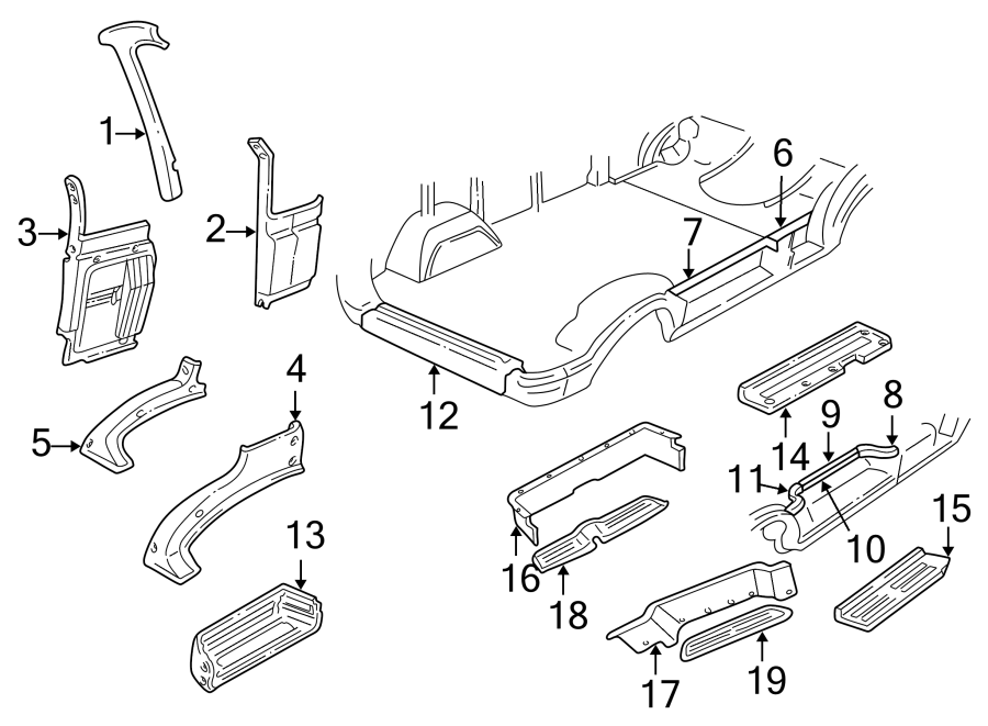 12PILLARS. ROCKER & FLOOR. INTERIOR TRIM.https://images.simplepart.com/images/parts/motor/fullsize/TB94920.png