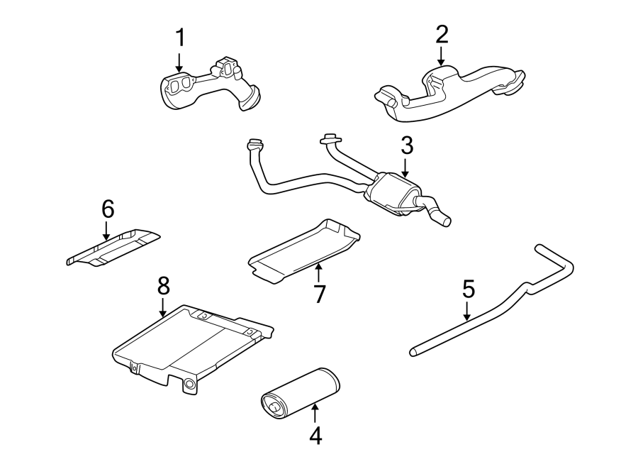 1EXHAUST SYSTEM. EXHAUST COMPONENTS.https://images.simplepart.com/images/parts/motor/fullsize/TB94985.png