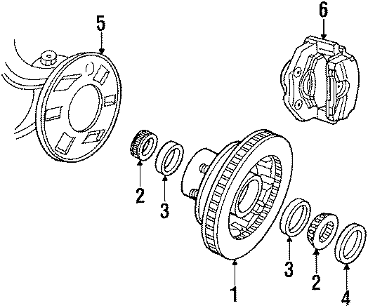 FRONT SUSPENSION. BRAKE COMPONENTS.