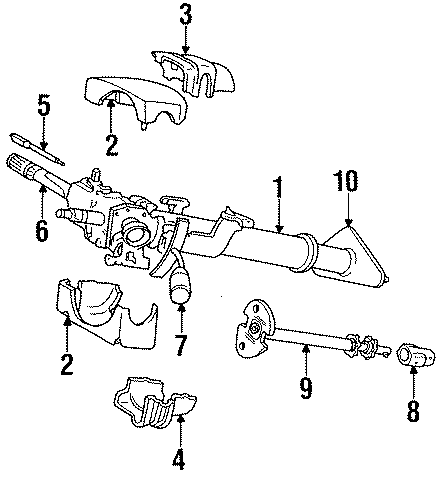 6SHAFT & INTERNAL COMPONENTS. SHROUD. STEERING COLUMN ASSEMBLY. SWITCHES & LEVERS.https://images.simplepart.com/images/parts/motor/fullsize/TC1280.png