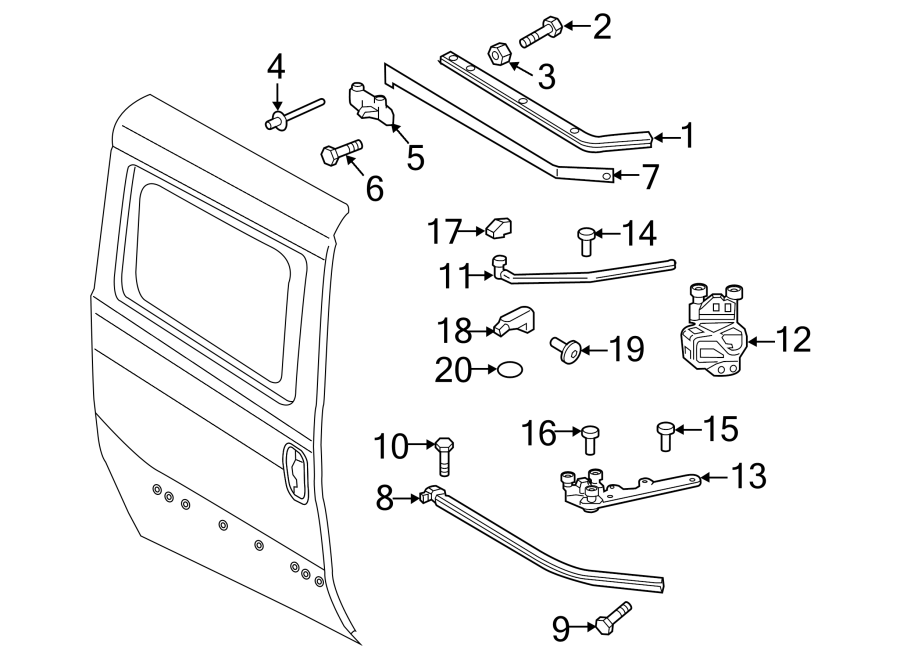 14SIDE LOADING DOOR. LOCK & HARDWARE.https://images.simplepart.com/images/parts/motor/fullsize/TD15395.png