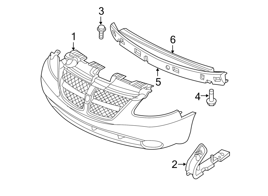 2FRONT BUMPER. BUMPER & COMPONENTS.https://images.simplepart.com/images/parts/motor/fullsize/TE01010.png