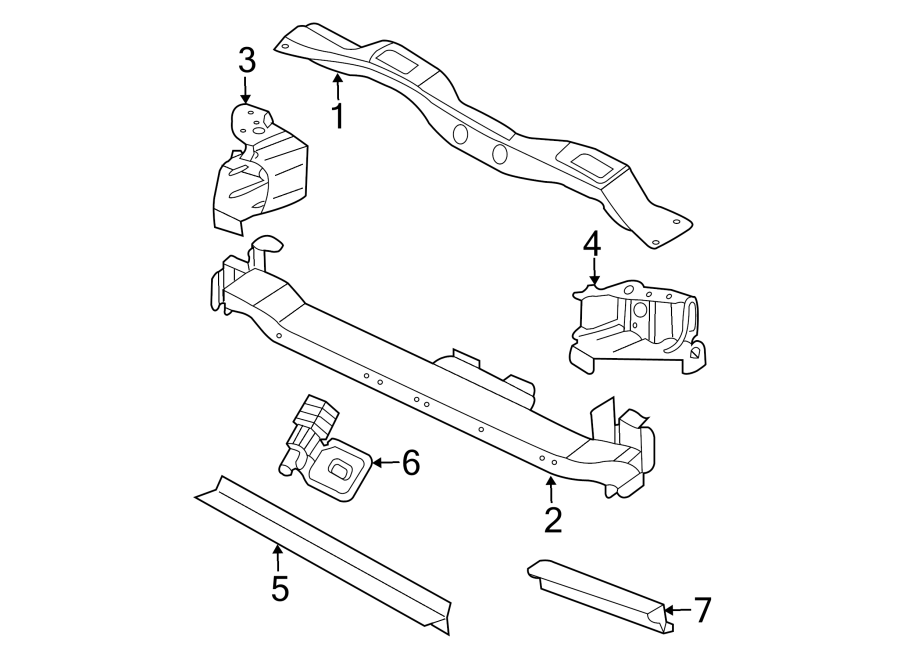 RADIATOR SUPPORT.