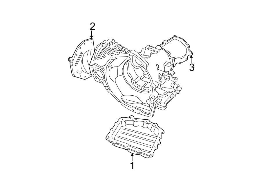 Diagram ENGINE / TRANSAXLE. TRANSAXLE PARTS. for your Dodge Grand Caravan  