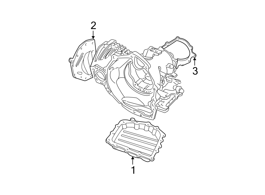 Diagram Engine / transaxle. Transaxle parts. for your Dodge Grand Caravan  