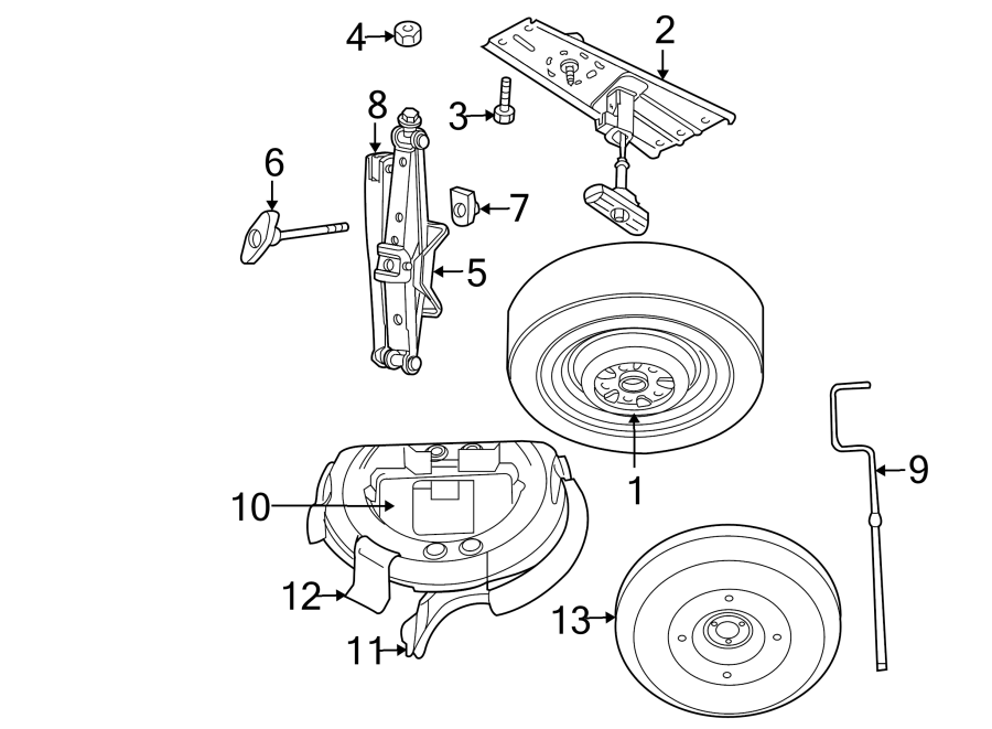 Diagram WHEELS. for your Dodge Grand Caravan  