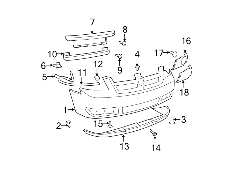 Diagram FRONT BUMPER. BUMPER & COMPONENTS. for your 2011 Chrysler 200   