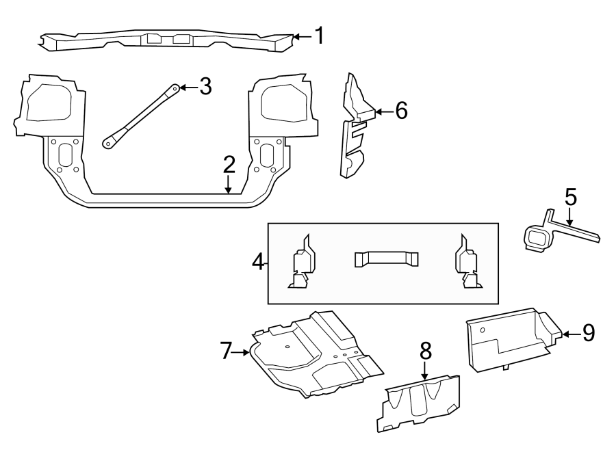 3RADIATOR SUPPORT.https://images.simplepart.com/images/parts/motor/fullsize/TE08045.png