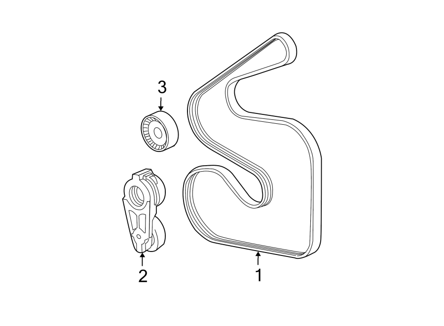 Diagram BELTS & PULLEYS. for your 1994 Jeep Wrangler   