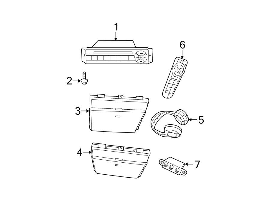 Diagram ENTERTAINMENT SYSTEM COMPONENTS. for your 2011 Chrysler 200   