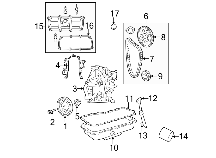 Diagram ENGINE / TRANSAXLE. ENGINE PARTS. for your 2017 Ram ProMaster 3500   