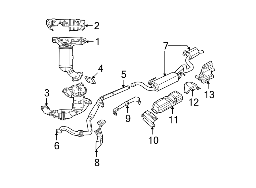 9EXHAUST SYSTEM. EXHAUST COMPONENTS. MANIFOLD.https://images.simplepart.com/images/parts/motor/fullsize/TE08345.png