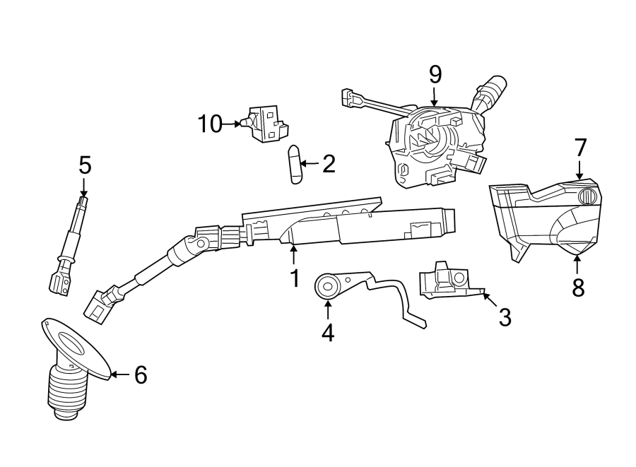 7SHROUD. STEERING COLUMN ASSEMBLY. SWITCHES & LEVERS.https://images.simplepart.com/images/parts/motor/fullsize/TE08400.png