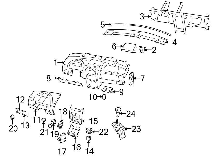 INSTRUMENT PANEL COMPONENTS.