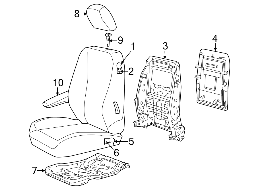 10SEATS & TRACKS. FRONT SEAT COMPONENTS.https://images.simplepart.com/images/parts/motor/fullsize/TE08522.png