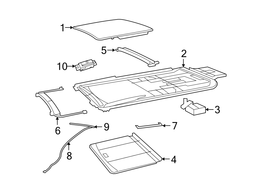 Rear body & floor. Sunroof.