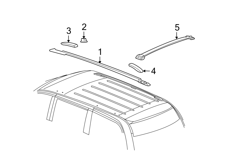 Diagram ROOF. LUGGAGE CARRIER. for your Dodge