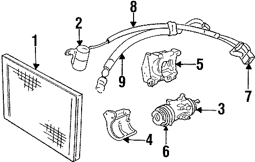 2AIR CONDITIONER & HEATER. COMPRESSOR & LINES. CONDENSER.https://images.simplepart.com/images/parts/motor/fullsize/TE4619.png