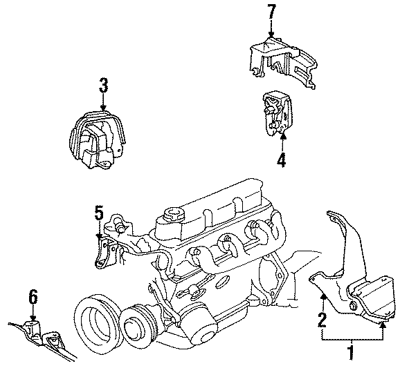 1ENGINE / TRANSAXLE. ENGINE & TRANS MOUNTING.https://images.simplepart.com/images/parts/motor/fullsize/TE91195.png