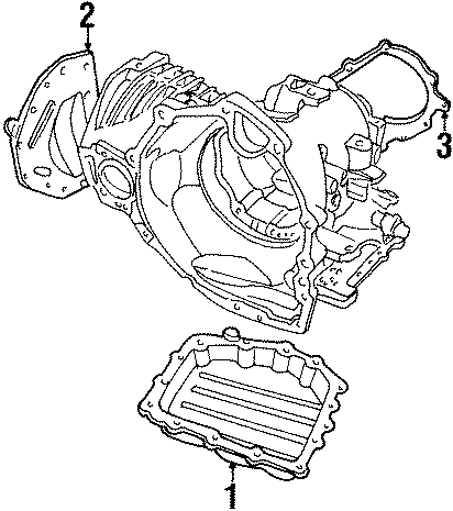 Diagram ENGINE / TRANSAXLE. TRANSAXLE PARTS. for your Dodge Grand Caravan  