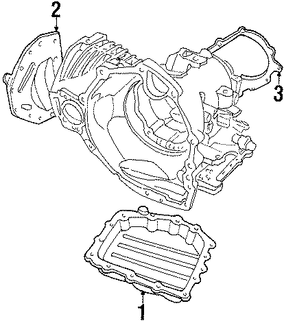 Diagram ENGINE / TRANSAXLE. TRANSAXLE PARTS. for your Dodge Grand Caravan  