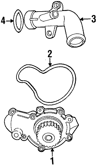 Diagram WATER PUMP. for your Dodge