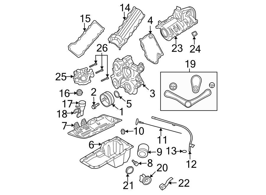 Diagram ENGINE PARTS. for your 2021 Ram ProMaster 3500   