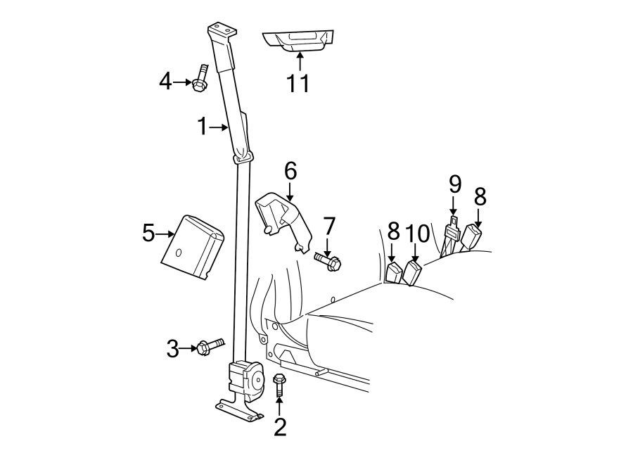 6RESTRAINT SYSTEMS. FRONT SEAT BELTS.https://images.simplepart.com/images/parts/motor/fullsize/TF05327.png