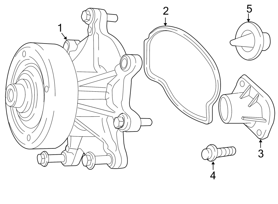 Diagram WATER PUMP. for your 2015 Ram ProMaster 3500   