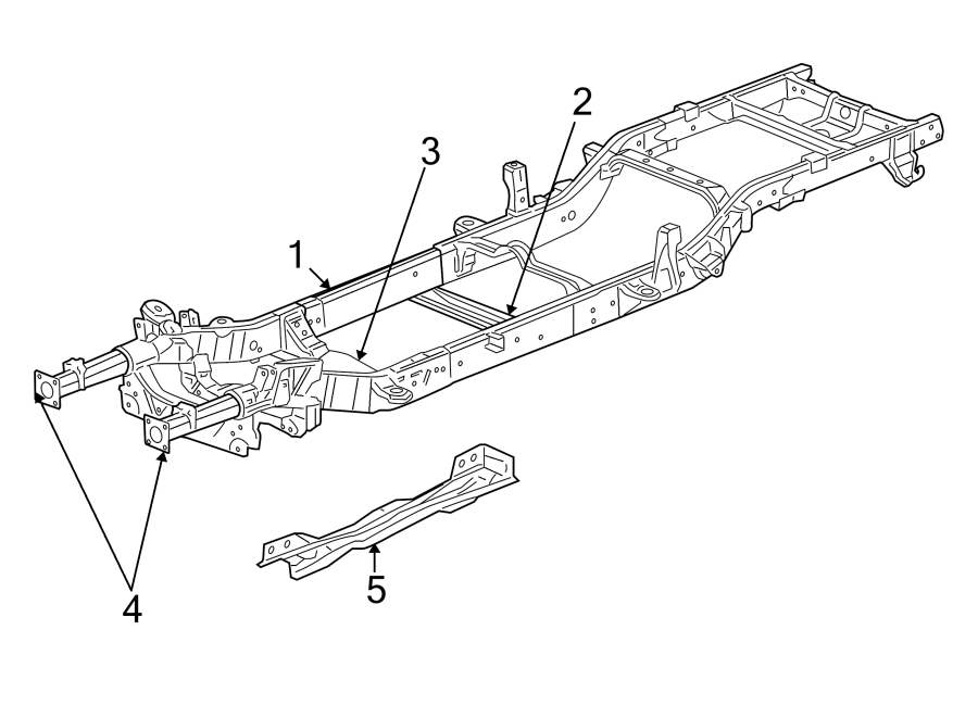 Diagram FRAME & COMPONENTS. for your Dodge Dakota  