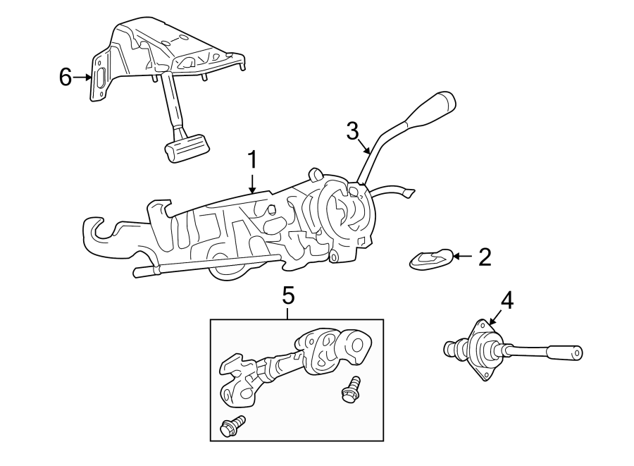 1STEERING COLUMN ASSEMBLY.https://images.simplepart.com/images/parts/motor/fullsize/TF08275.png