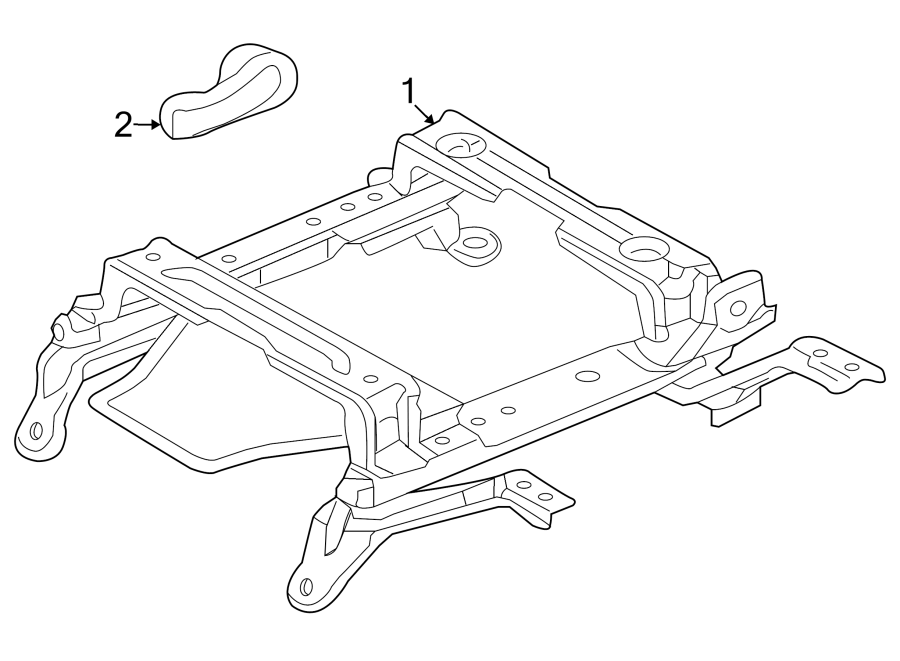 Diagram SEATS & TRACKS. TRACKS & COMPONENTS. for your Dodge Dakota  