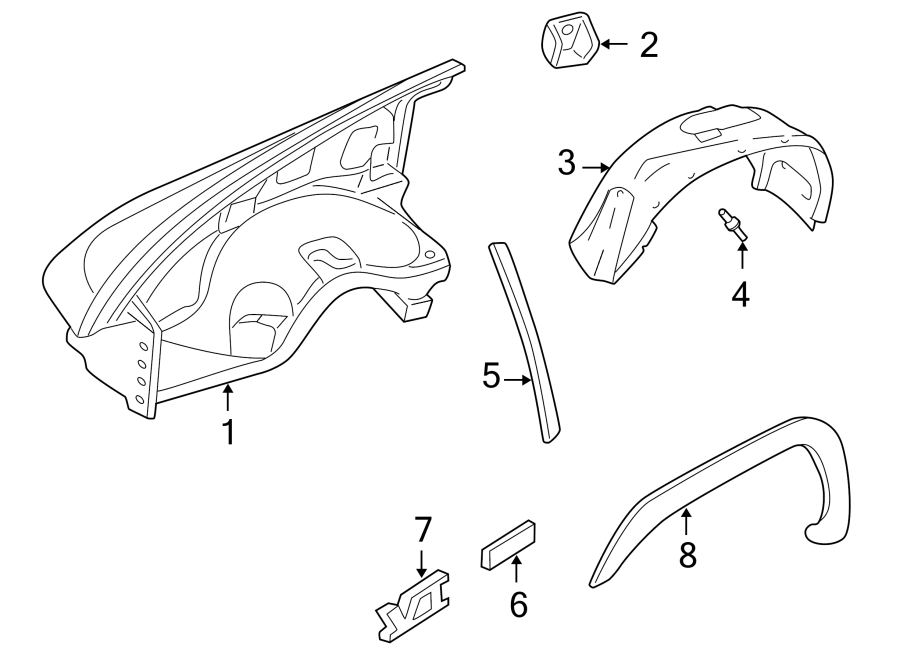 4EXTERIOR TRIM. FENDER & COMPONENTS.https://images.simplepart.com/images/parts/motor/fullsize/TF97060.png