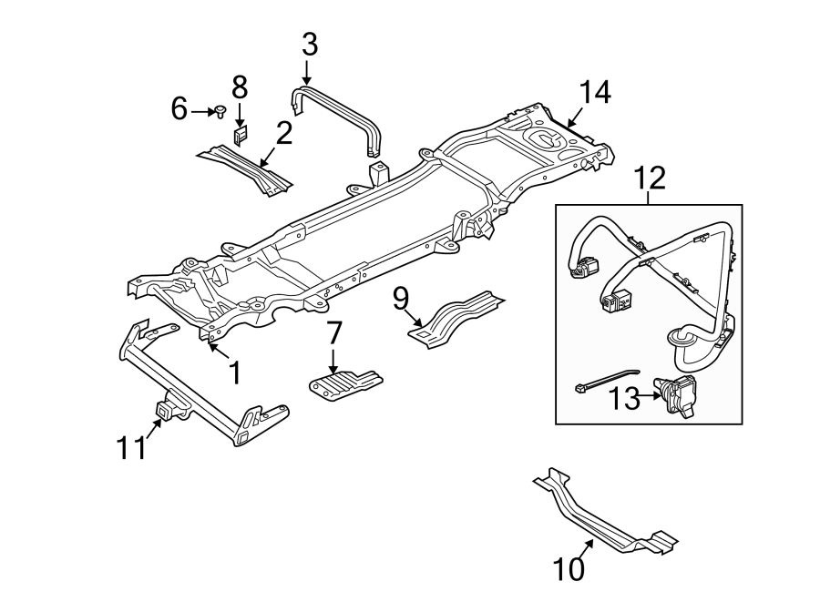 Diagram FRAME & COMPONENTS. for your Dodge Dakota  