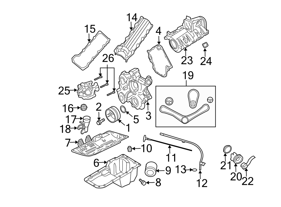 Diagram ENGINE PARTS. for your 2021 Ram ProMaster 3500   