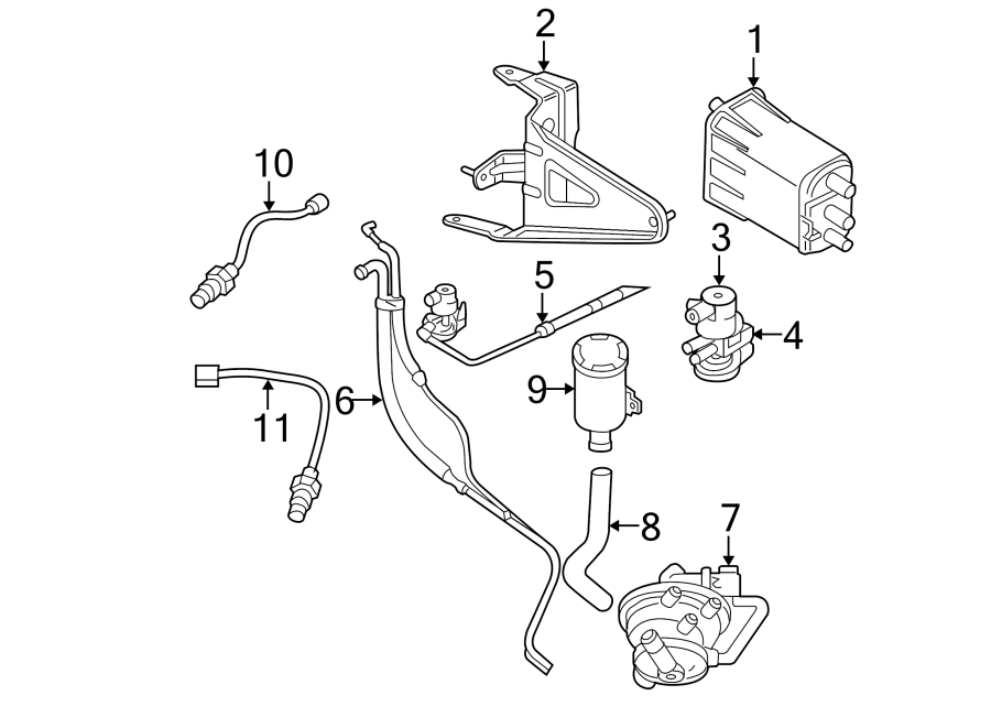 Diagram EMISSION SYSTEM. EMISSION COMPONENTS. for your 1996 Dodge Caravan 2.4L A/T SE Mini Passenger Van 