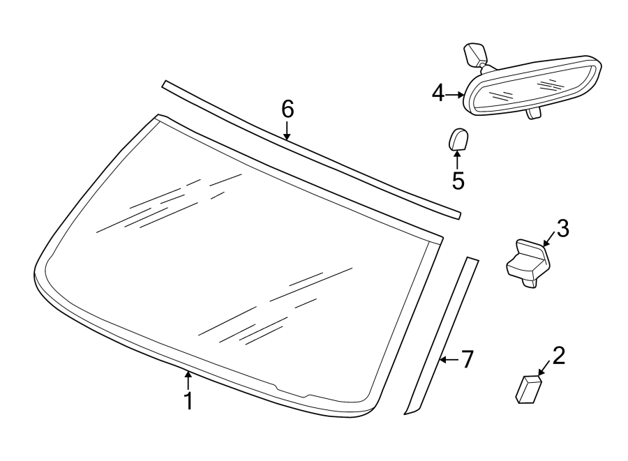 4WINDSHIELD. GLASS. REVEAL MOLDINGS.https://images.simplepart.com/images/parts/motor/fullsize/TF97245.png