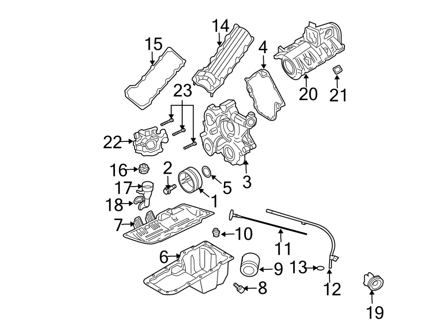 Diagram ENGINE PARTS. for your 2021 Ram ProMaster 3500   