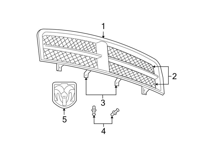 4GRILLE & COMPONENTS.https://images.simplepart.com/images/parts/motor/fullsize/TG04010.png