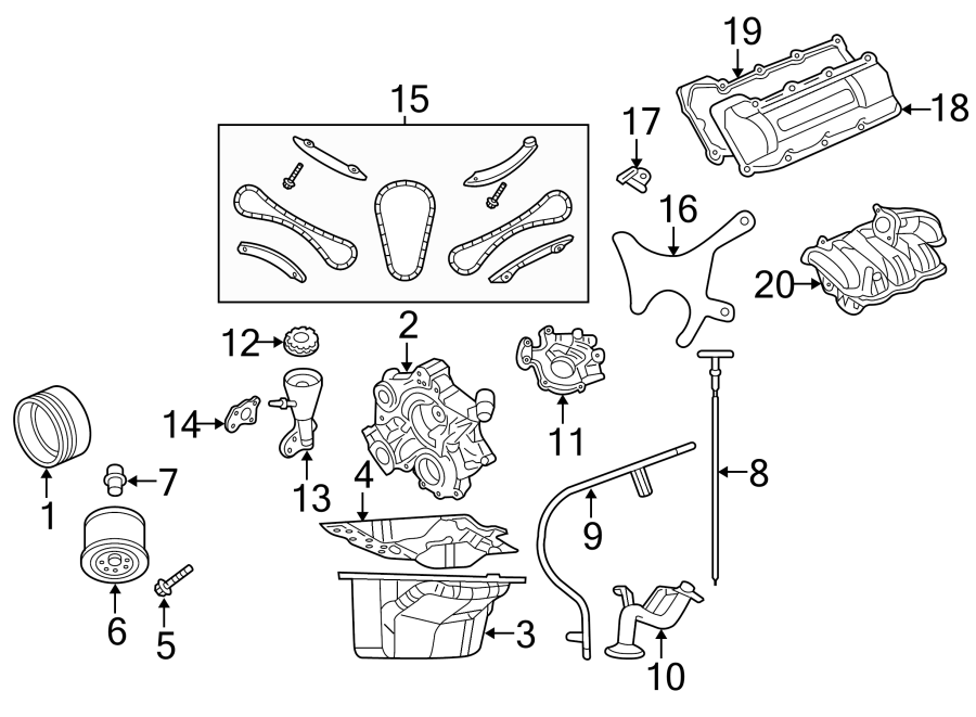 Jeep Liberty Engine Timing Chain Tensioner. Guide. 3.7 53020681