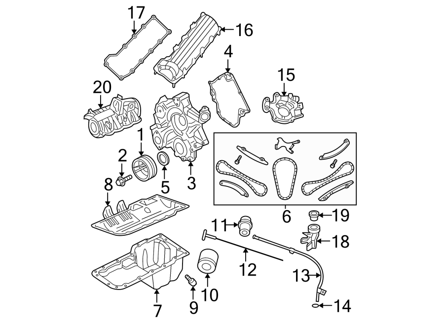 Diagram ENGINE PARTS. for your 2021 Ram ProMaster 3500   