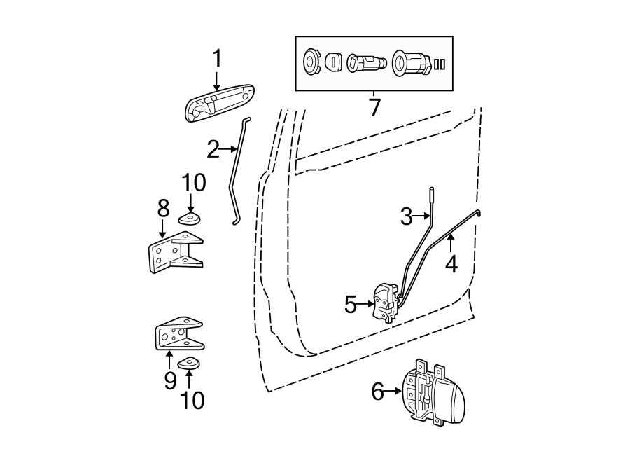 1FRONT DOOR. LOCK & HARDWARE.https://images.simplepart.com/images/parts/motor/fullsize/TG04535.png