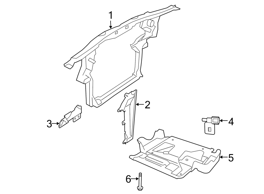 RADIATOR SUPPORT.