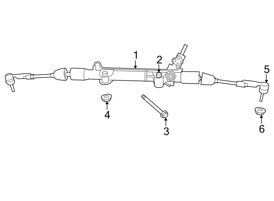 Diagram STEERING GEAR & LINKAGE. for your 2018 Jeep Grand Cherokee 5.7L HEMI V8 A/T AWD Overland Sport Utility 