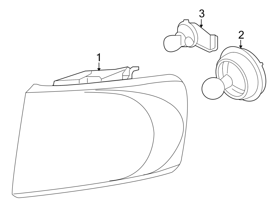 3FRONT LAMPS. HEADLAMP COMPONENTS.https://images.simplepart.com/images/parts/motor/fullsize/TG09015.png