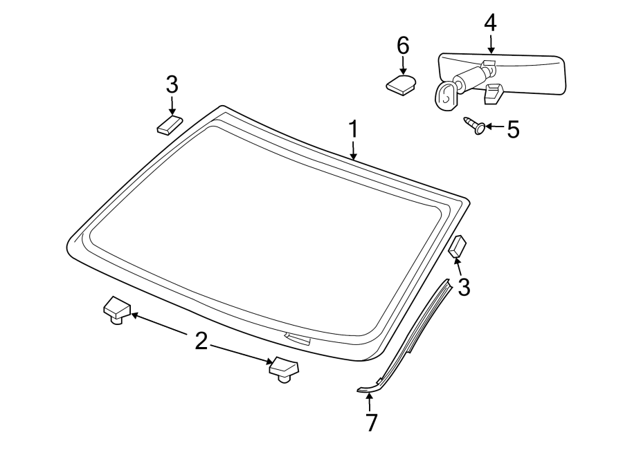 1WINDSHIELD. GLASS. REVEAL MOLDINGS.https://images.simplepart.com/images/parts/motor/fullsize/TG09260.png