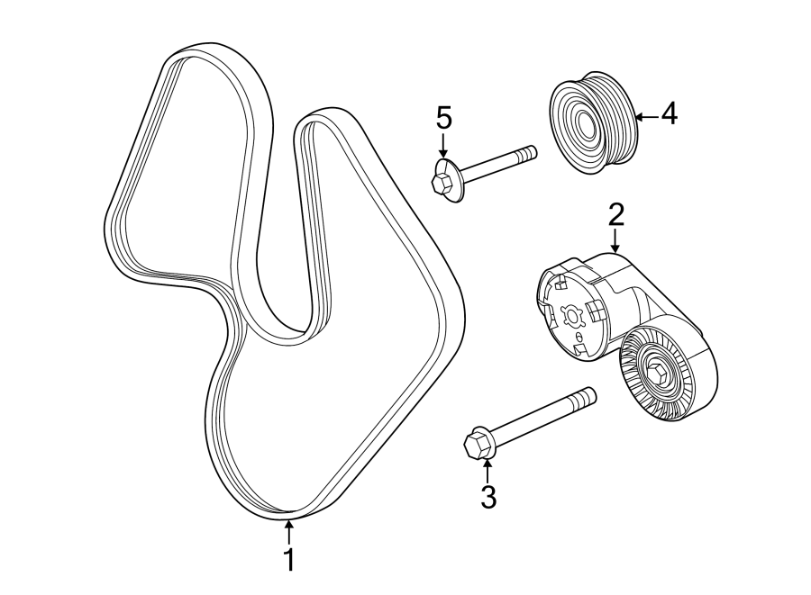 Diagram BELTS & PULLEYS. for your 2007 Jeep Wrangler   